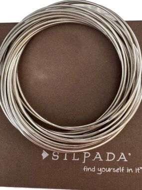 Silpada Sterling Silver Interlocking Bangle Bracelet | B0640